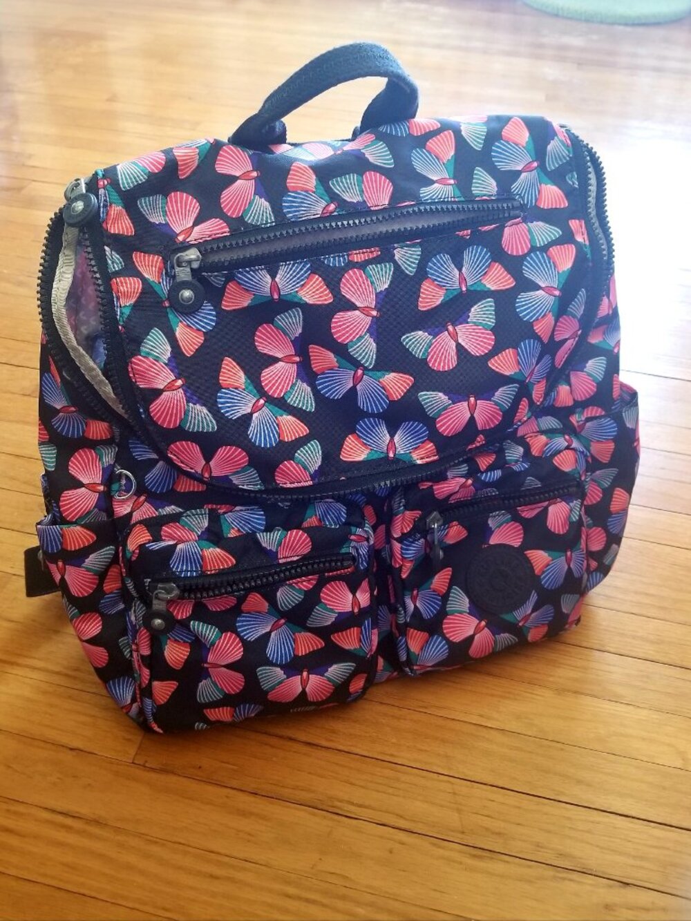 Kipling Butterfly Multi-Pocket Back Pack - Picture 6 of 8